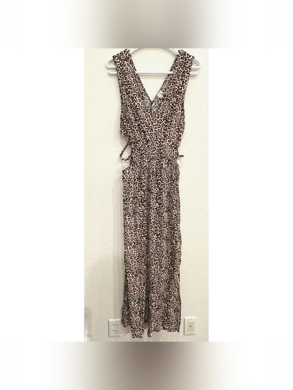 Women's Cheetah Print Justify Sleeveless Dress XL Extra Large Spotted Rave Club